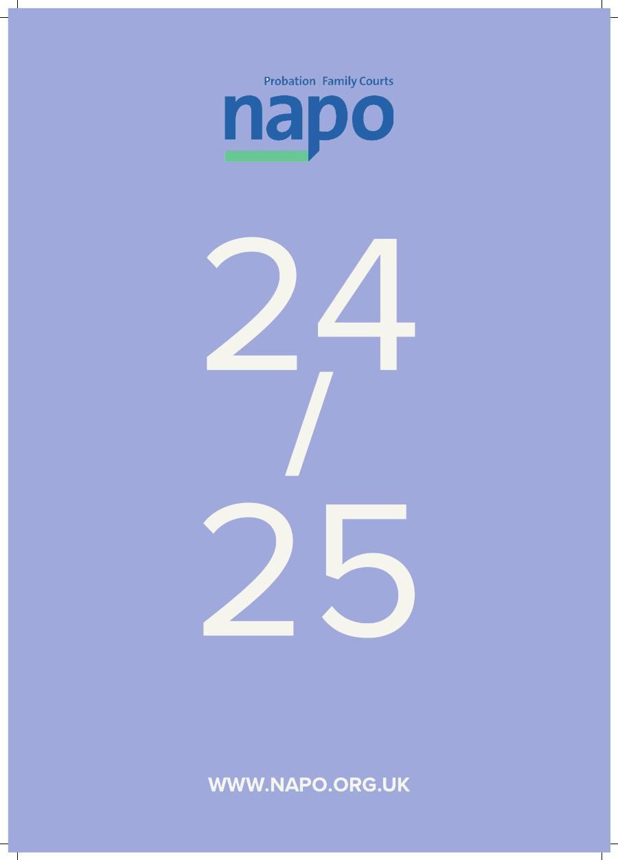 Cover of the NAPO annual report 2024/25